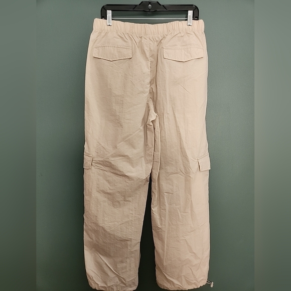WILO the Label Anthropologie Parachute Fly Cargo Wide Leg Pants Clay Khaki Med - Picture 5 of 10